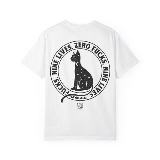 Nine Lives, Zero Fucks Tee