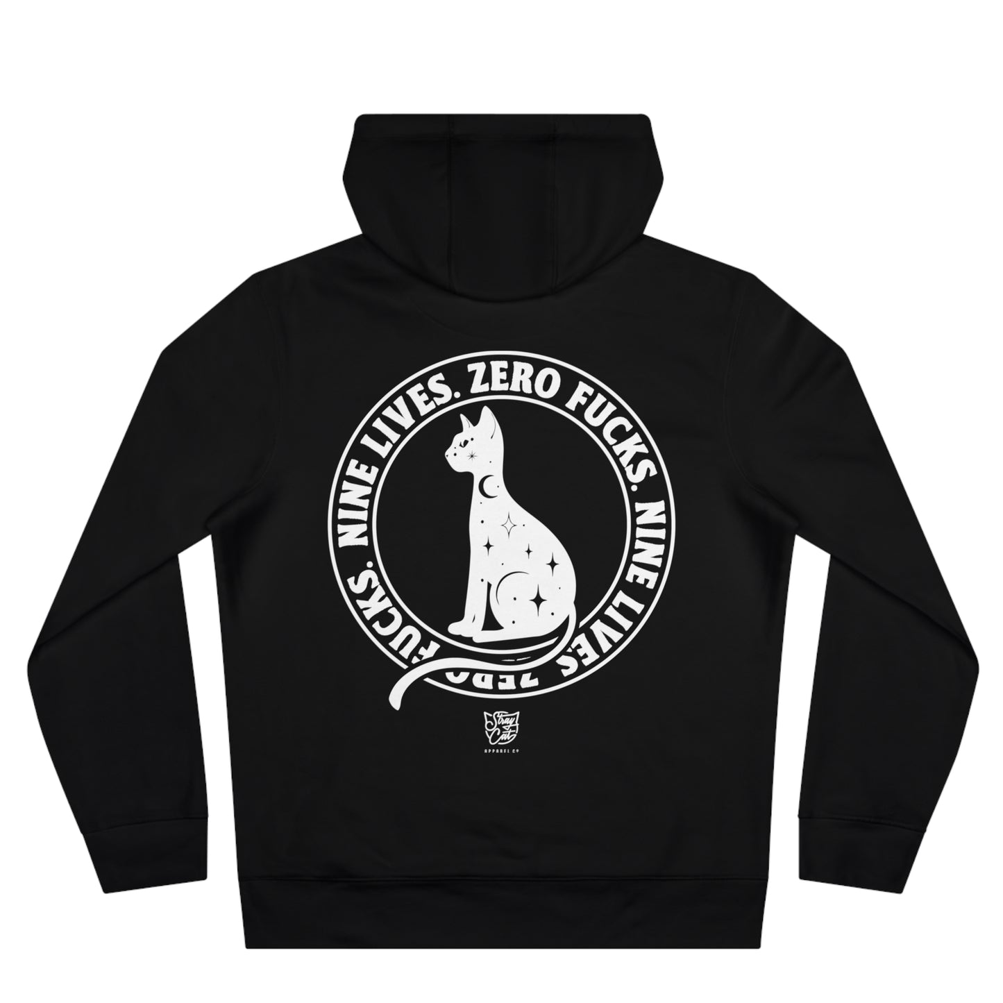 Nine Lives, Zero Fucks Hoodie