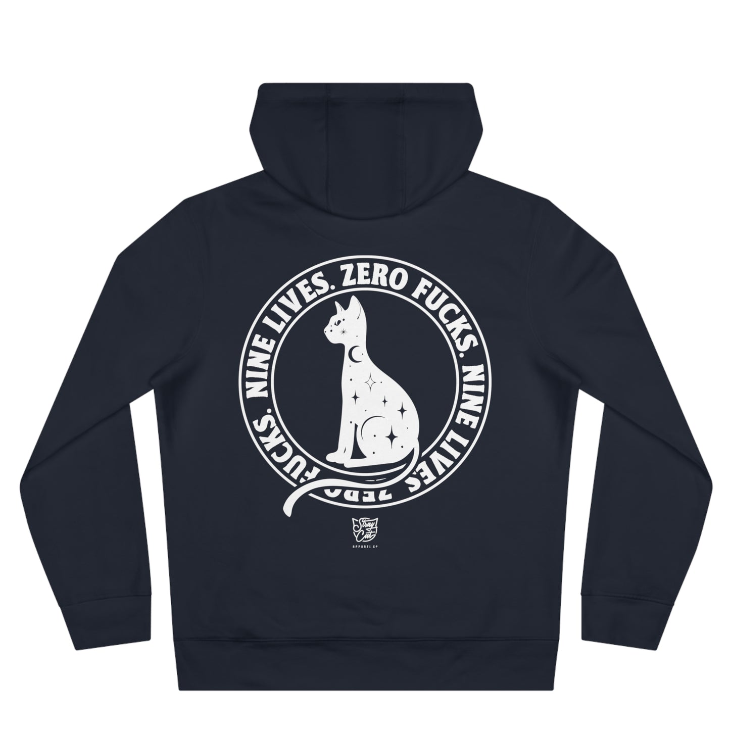 Nine Lives, Zero Fucks Hoodie