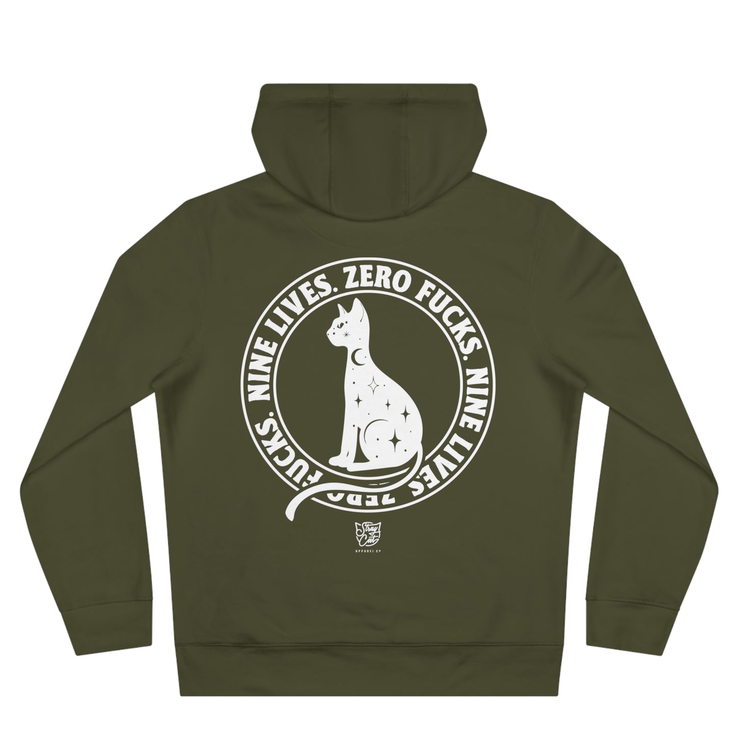Nine Lives, Zero Fucks Hoodie